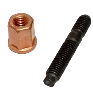 پيچ و مهره مسي بغل اگزوز دوسر رزوه  206