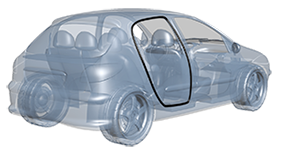 نوار دور در عقب206