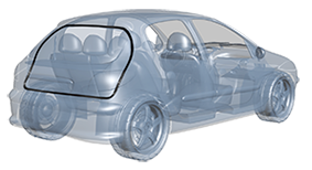 نوار دور صندوق عقب206