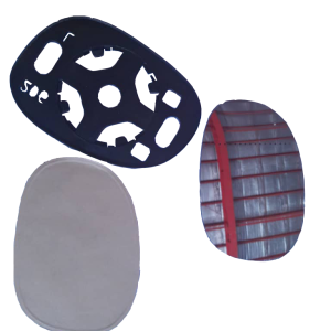 مجموعه شيشه آينه دستي  راست 206