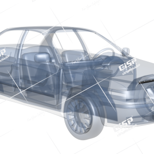 نوار لاستيک زير کاپوت جلو سمند