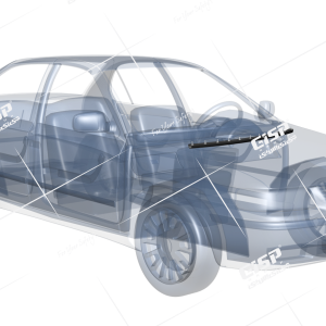 نوار لاستيک زير کاپوت عقب سمند (BONNET)