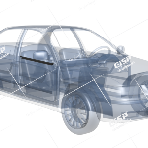 ابگير بيروني شيشه در جلو راست سمند