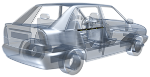 ابگير داخلي در عقب راست پرايد