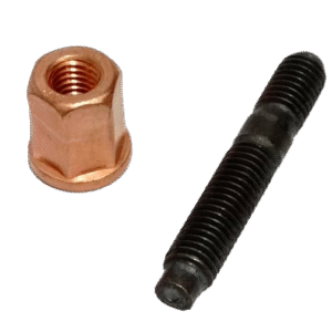 پيچ و مهره مسي بغل اگزوز دوسر رزوه  206