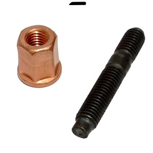 پیچ و مهره مسی بغل اگزوز دوسر رزوه  206