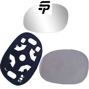 مجموعه شیشه آینه دستی  چپ 206