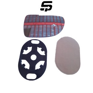 مجموعه شیشه آینه دستی  راست تیبا